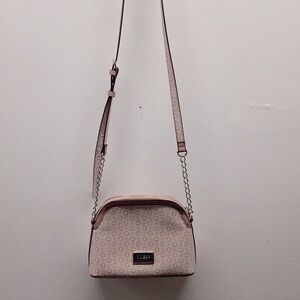 Guess Pink and White Cross Sling Bag Preloved